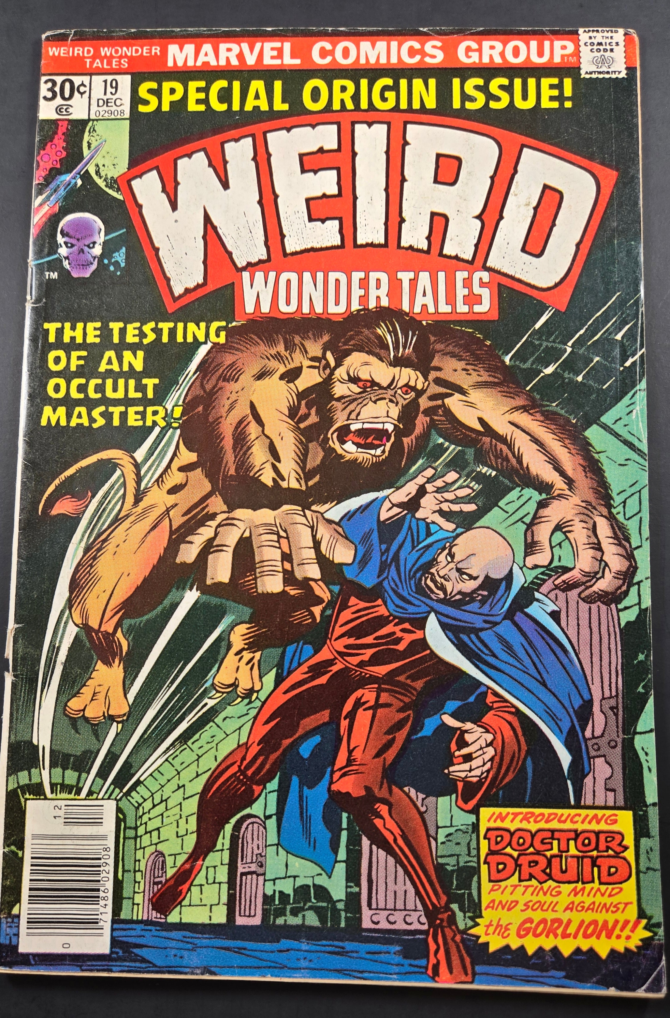 Weird Wonder Tales #19 (Marvel Comics December 1976)Origin & 1st "Dr. Druid" VG/FN